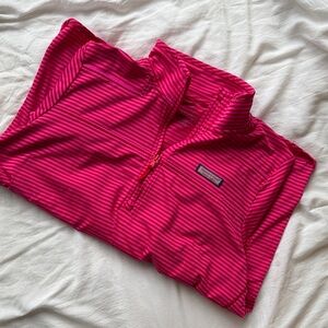 Vineyard Vines Fuchsia Quarter-Zip Shep Shirt